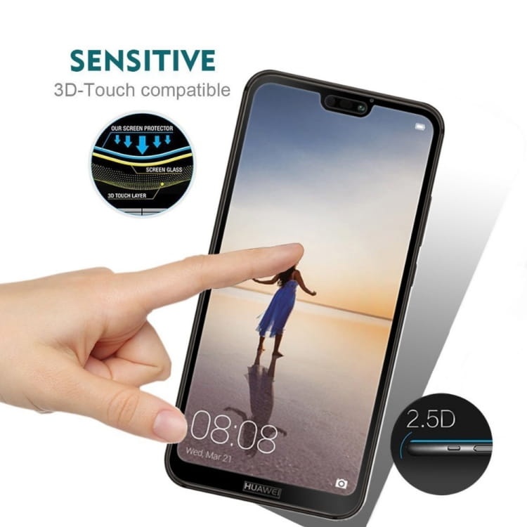 Szkło hartowane 5D FULL GLUE Huawei P20 Lite