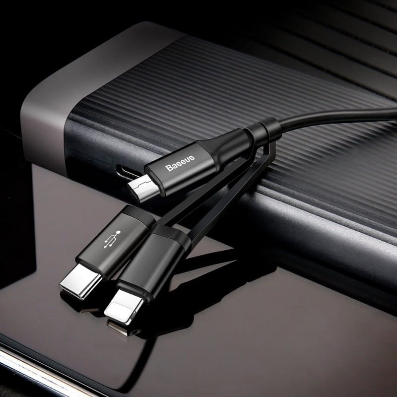 Kabel USB Baseus Excellent 3w1 - 120 cm, 2A Fast Charging