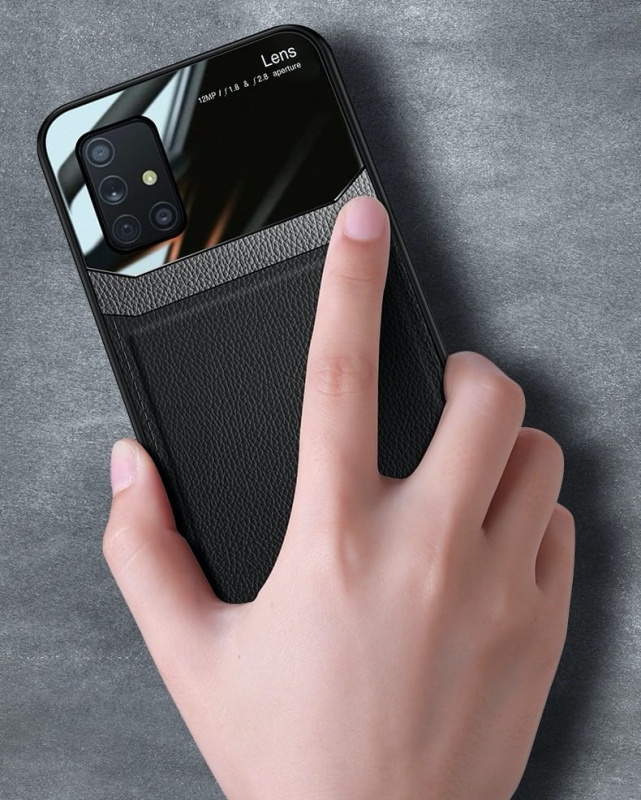 Etui Leather Glass do Samsung Galaxy A71