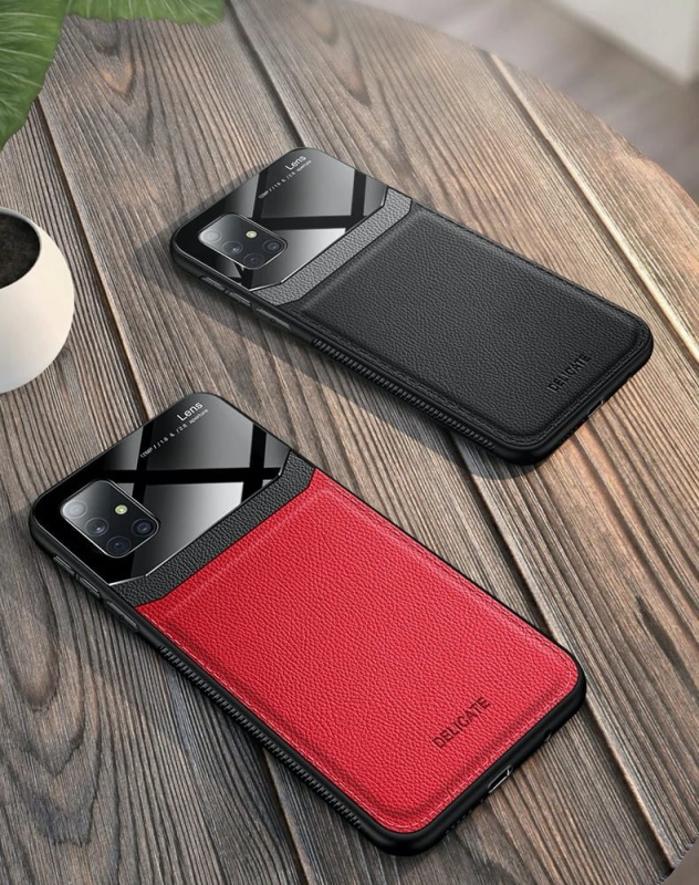 Etui Leather Glass do Samsung Galaxy A71