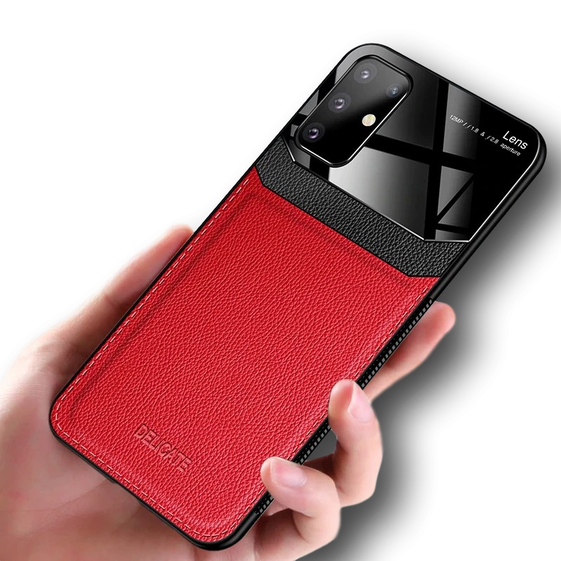 Etui Leather Glass do Samsung Galaxy M51 - 2 kolory