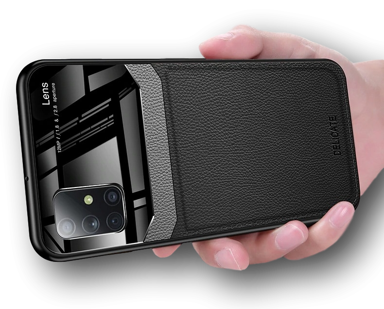 Etui Leather Glass do Samsung Galaxy M51 - 2 kolory