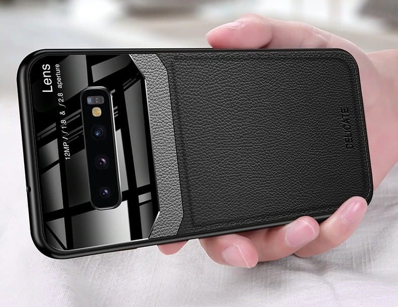 Etui Leather Glass do Samsung Galaxy S9+ Plus - 2 kolory