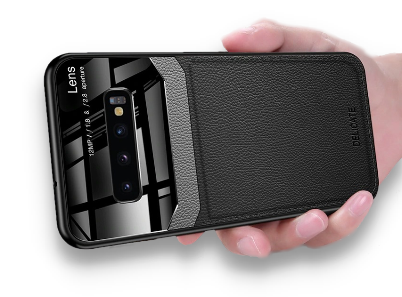 Etui Leather Glass do Samsung Galaxy S9+ Plus - 2 kolory