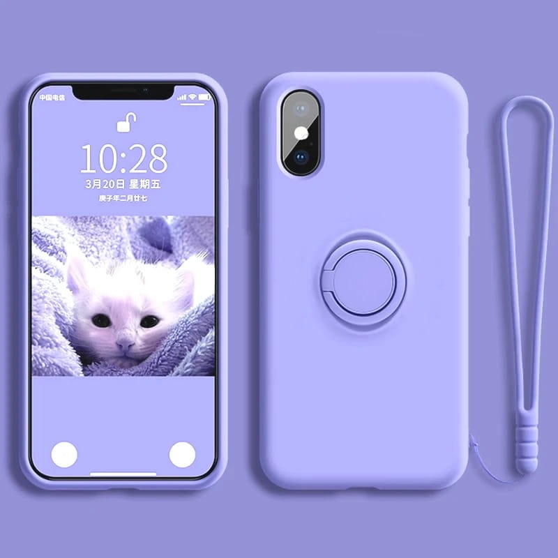 Etui Ring Fiber do Apple iPhone XS - 3 kolory