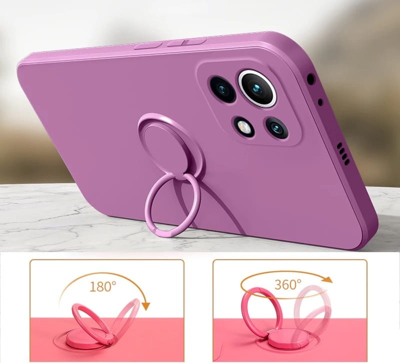 Etui Ring Fiber Xiaomi Mi 11 Lite - 4 kolory