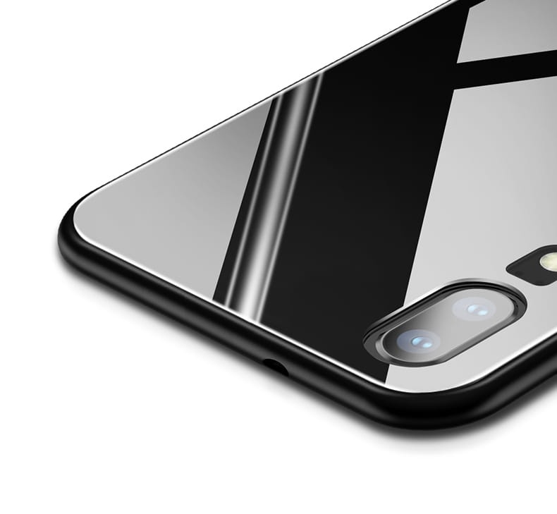 Etui Pure Glass do Huawei P30 - czarny