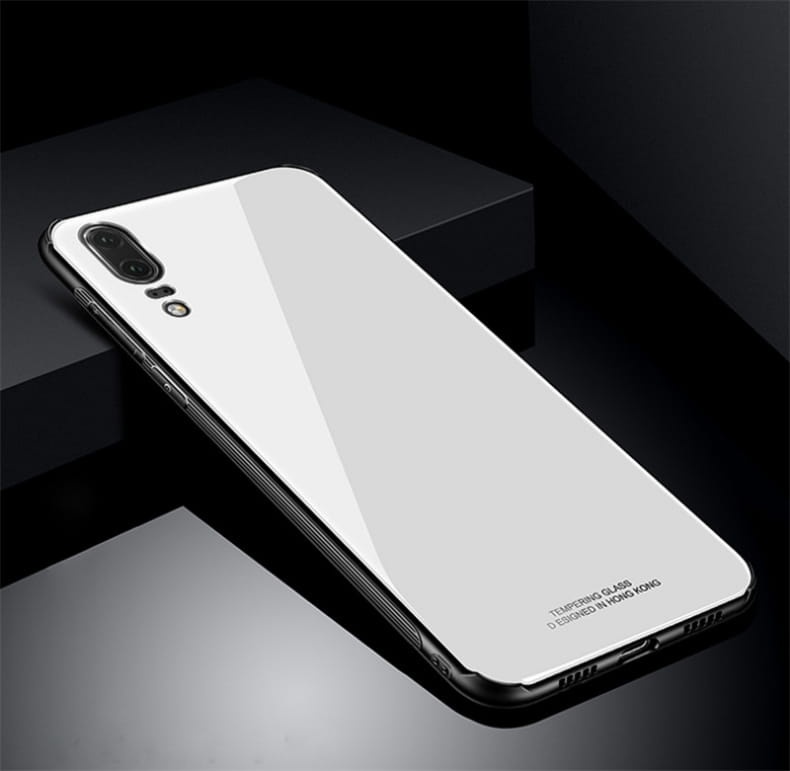Etui Pure Glass do Huawei P30 - czarny