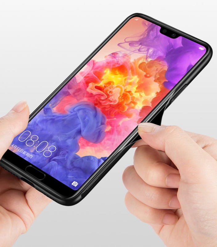 Etui Pure Glass do Huawei P30 - czarny
