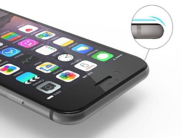 Szkło Antybakteryjne 5D do Apple iPhone 7 - białe