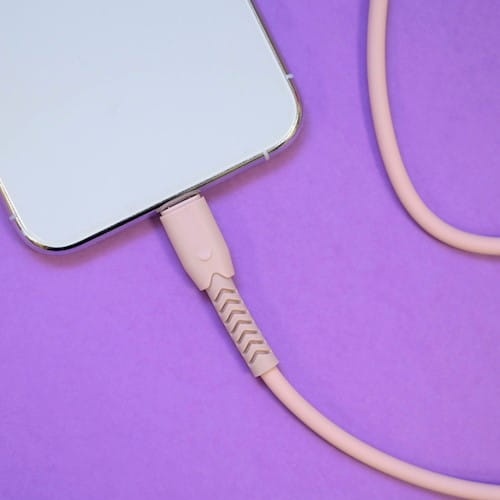 Kabel MaxLife USB Typ C Fast Charging - 1m - 3A - różowy