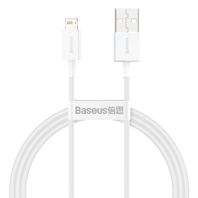 Kabel Baseus Lightning 2.4 A do iPhone 1m - biały