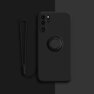 Etui Ring Fiber do Huawei P20 Pro - Czarny