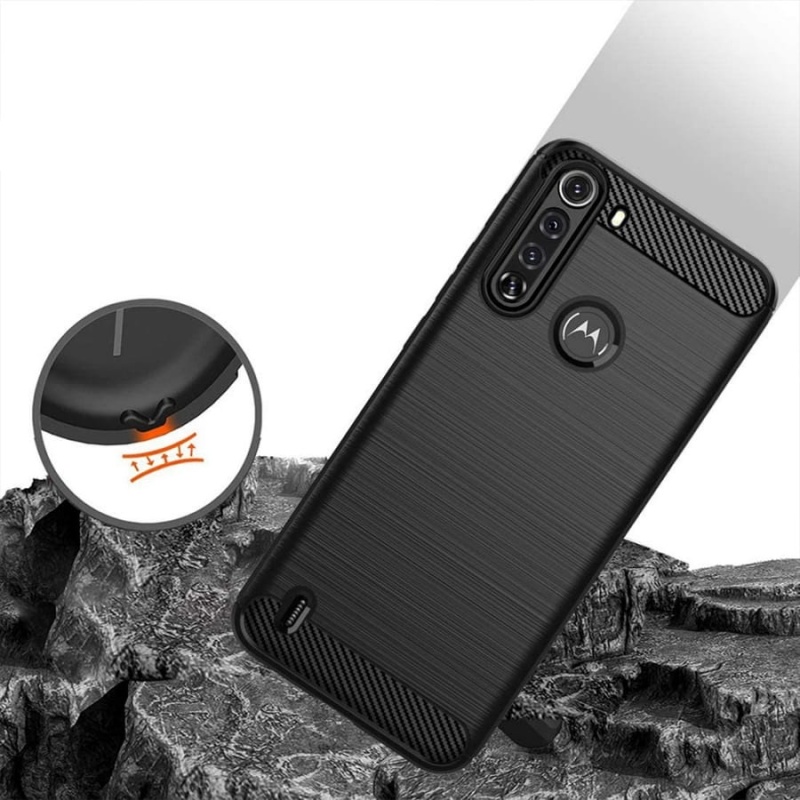 Etui Rug Carbon do Motorola Moto E7 Power