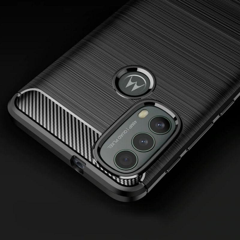 Etui Pancerne Rug Carbon do Motorola Moto E20