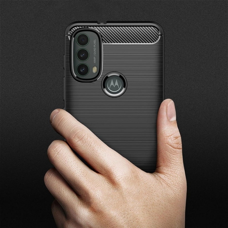 Etui Pancerne Rug Carbon do Motorola Moto E20