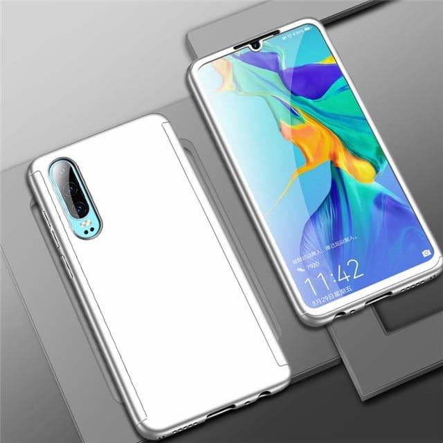 Etui 360 Protector do Samsung Galaxy A70 - Srebrny
