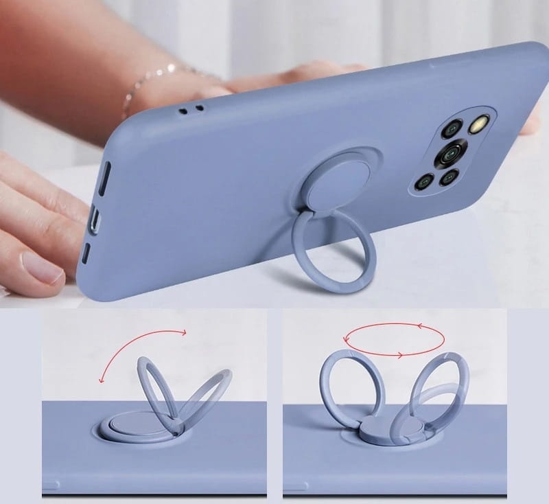 Etui Ring Fiber do Xiaomi POCO X3 - 3 kolory