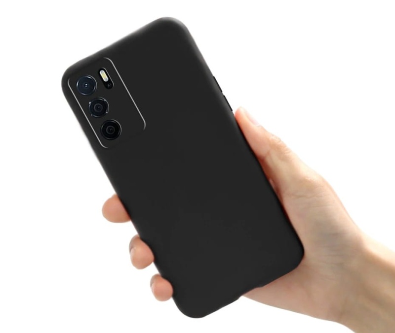 Etui Matt Silicone do Oppo A16 - czarny