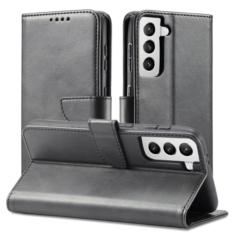 Etui Leather Wallet do Samsung Galaxy S21 - Czarny