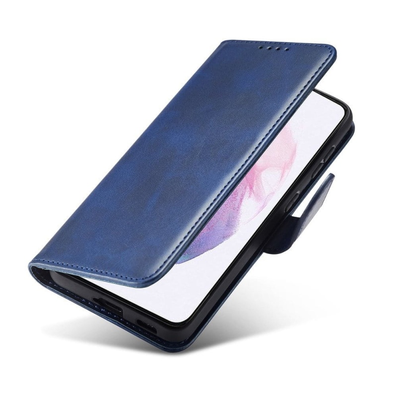 Etui Leather Wallet do Samsung Galaxy S21 - Granatowy