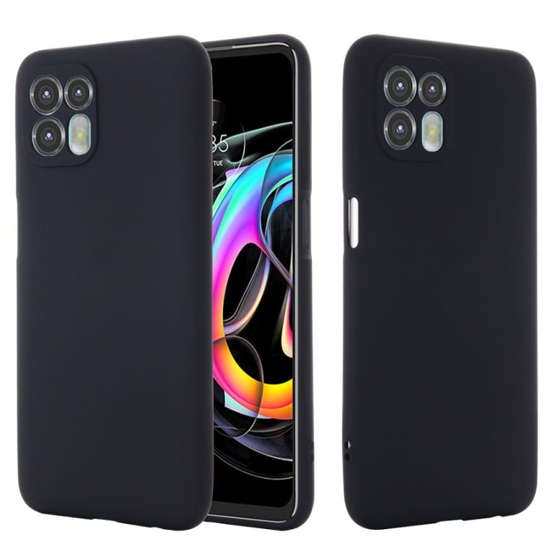 Etui Matt Silicone do Motorola Edge 20 Lite 5G - czarny