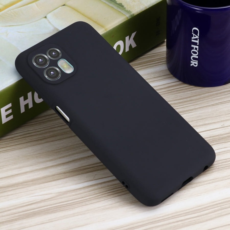 Etui Matt Silicone do Motorola Edge 20 Lite 5G - czarny
