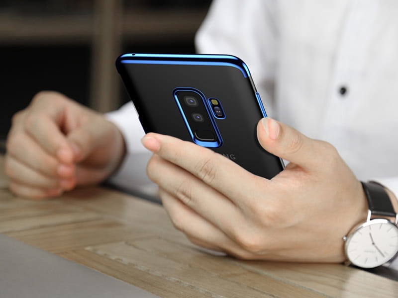 Etui Blue Hybrid Samsung Galaxy J6+ Plus