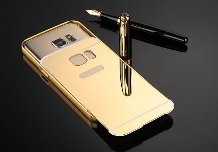 Etui Mirror Case Samsung Galaxy S7 Edge Złoty