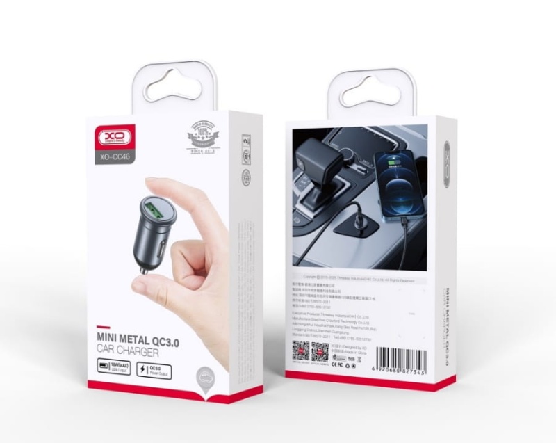 Ładowarka samochodowa XO CC46 QC 3.0 18W