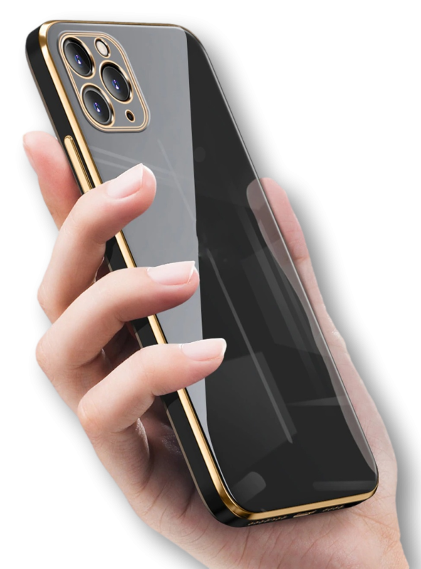 Etui XINLI Gold do Apple iPhone 11 - Czarny