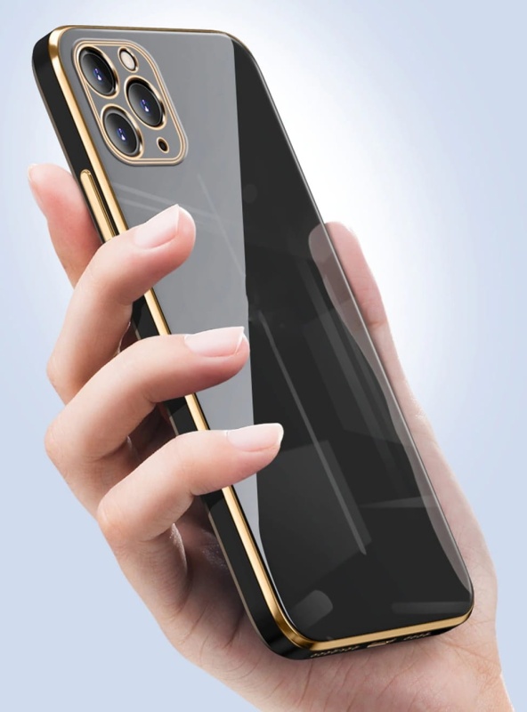 Etui XINLI Gold do Apple iPhone 11 - Czarny