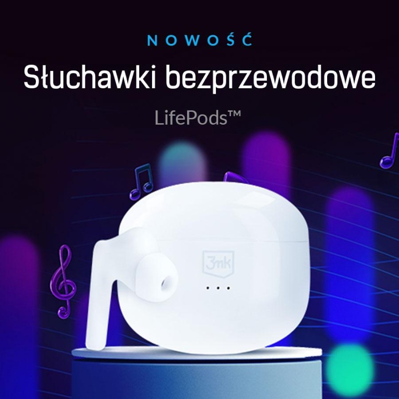 3mk LifePods - Słuchawki Dokanałowe BT 5.3