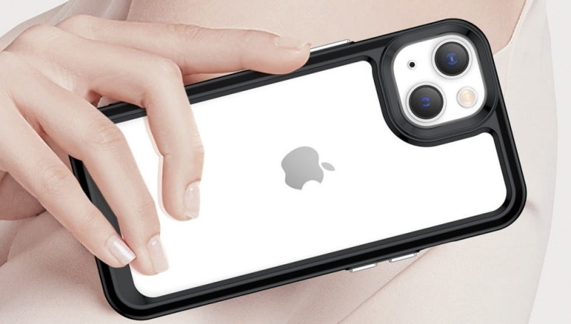 Etui Outer Hybrid do Apple iPhone 14 - Czarny