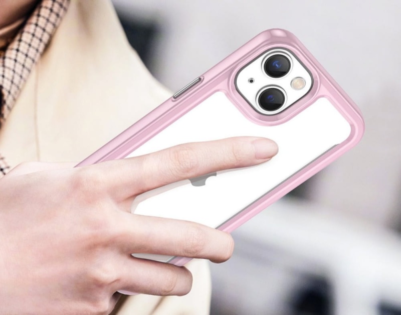 Etui Outer Hybrid do Apple iPhone 14 - Różowy