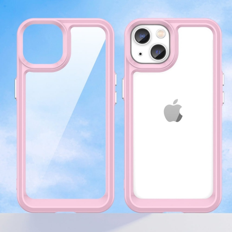 Etui Outer Hybrid do Apple iPhone 14 - Różowy