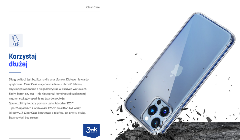 Etui 3mk Clear Case do Apple iPhone 14