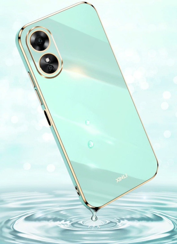 Etui XINLI Gold do Oppo A17 - Czarny