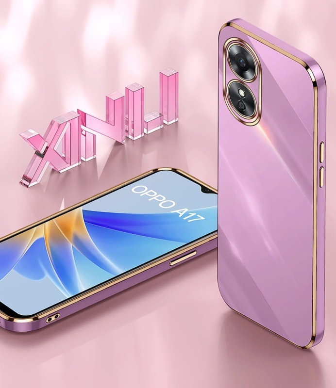 Etui XINLI Gold do Oppo A17 - Czarny
