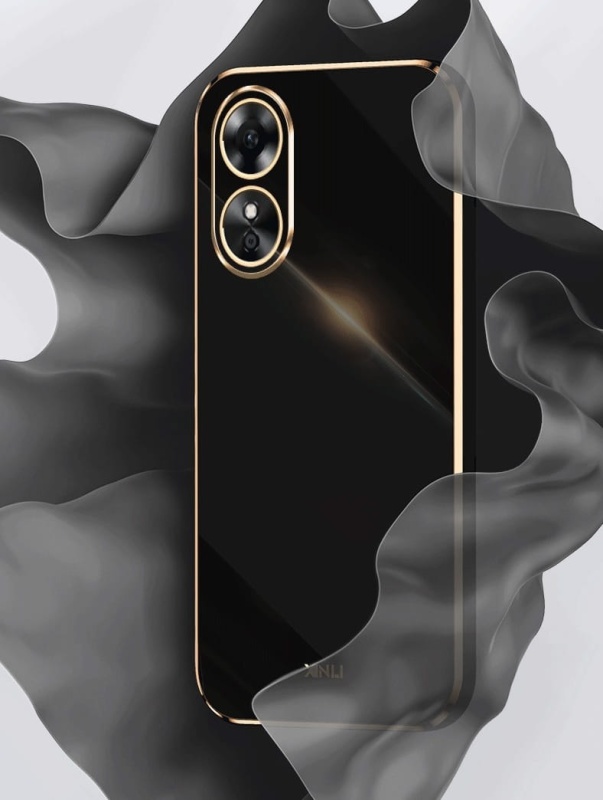 Etui XINLI Gold do Oppo A17 - Czarny