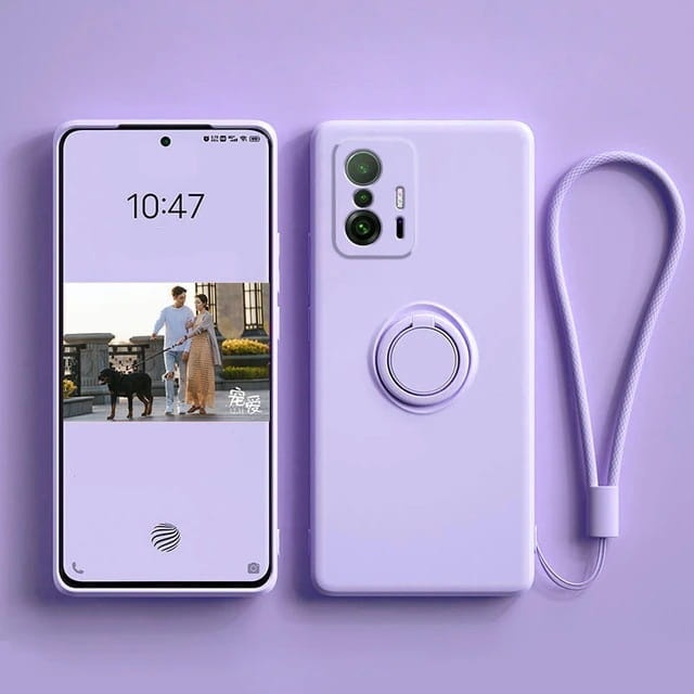 Etui Ring Fiber do Xiaomi 11T Pro - Czarny