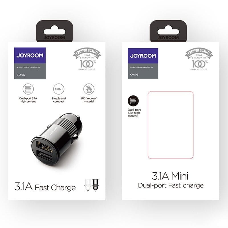 Ładowarka samochodowa Joyroom 2x USB 3.1A