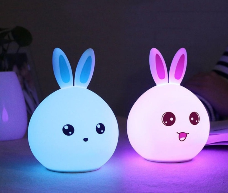 Silikonowa lampka nocna dla dziecka Rabbit