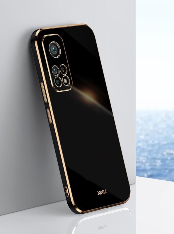 Etui XINLI Gold do Xiaomi Redmi 10 2022 - Czarny