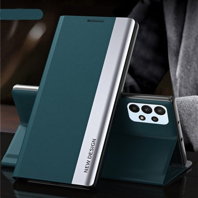 Etui Leather New do Oppo A74 - Różowy