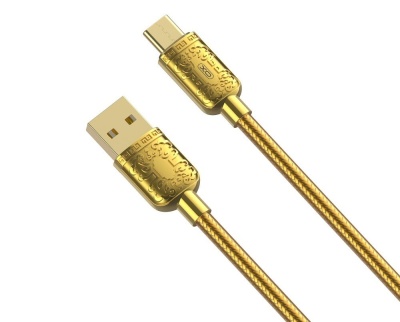 Kabel XO NB216 USB - C - 1m - 2.4A - Złoty