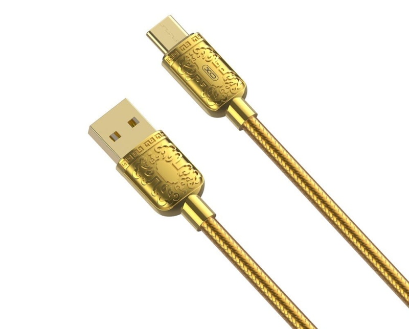 Kabel XO NB216 USB - C - 1m - 2.4A - Złoty
