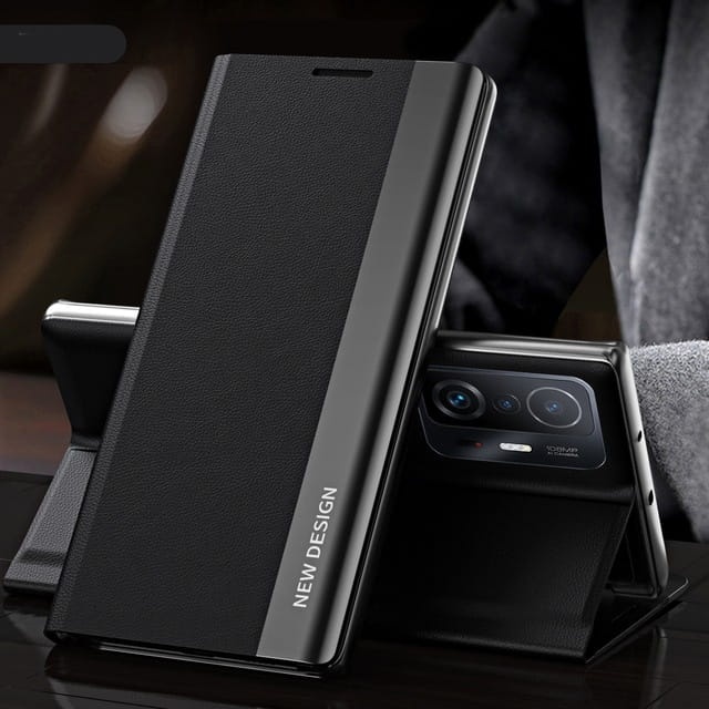 Etui Leather New do Xiaomi Redmi Note 12 - Różowy