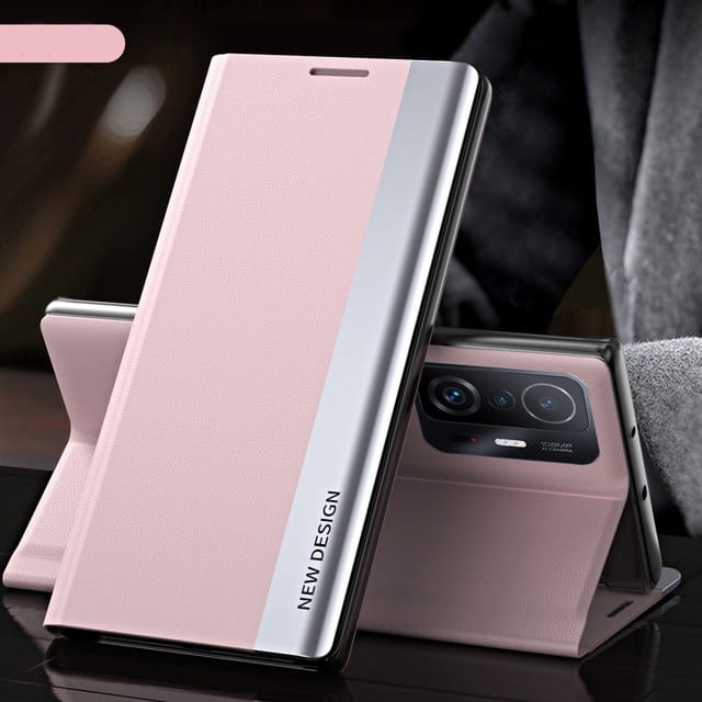 Etui Leather New do Xiaomi Redmi Note 12 - Różowy