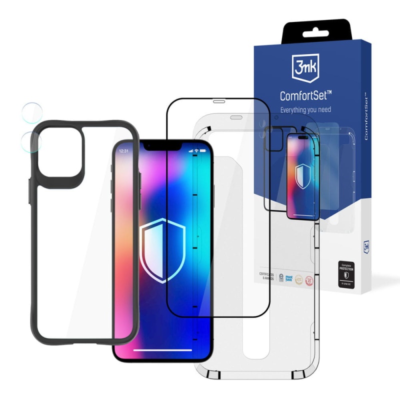 Etui + 2x szkło do Apple iPhone 11 - 3mk Comfort Set 4 in 1